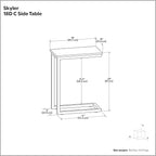 SIMPLIHOME Skyler Metal Table - Image 11