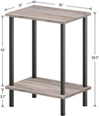 HOOBRO End Tables Set of 2, Small Side Table, Nightstand - Image 3
