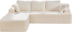 Hobestluk Modular Sectional Sofa Couches L-Shape Couch 3 Seat Modular Sofa - Image 8