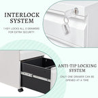 Letaya 3 Drawer Mobile File Cabinet - Image 7