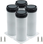 Set of 4 Adjustable Furniture Legs 8 Inch, Stainless Steel Furniture Legs by Kyuionty