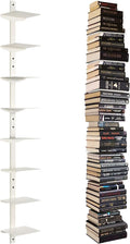 Floating Book Shelves for Wall, 8 Tier Invisible Floating Bookshelf, Vertical by ART-GIFTREE