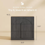 BELLEZE Bookcase with 3 Drawers, Modern Book Shelf with Wide Wooden Handle - Image 2
