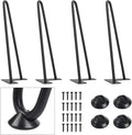 SMARTSTANDARD 12 Inch Heavy Duty Hairpin Furniture Legs, Metal Home DIY Projects by SMARTSTANDARD