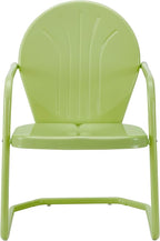 Crosley Furniture Griffith Outdoor Chair, Retro Metal Patio Chairs - Image 4