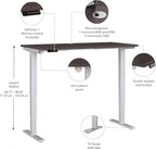 Bush Business Furniture 60-inch Electric Height Adjustable Standing Desk - Image 3