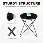 HLR Modern Round Side Table Set of 2, End Table - Image 5