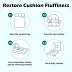 Set of 2 Outdoor Indoor Rocking Chair Cushion Square Wicker Seat Cushion - Image 7