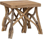 Brown Coffee Table Recycled Wood Table - Image 9