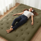 ZonLi Japanese Floor Futon Mattress Twin Size 75"x 39", 100% Cotton Cover 4'' by Zonli