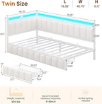 DICTAC Corner Twin Bed Frame - Image 2