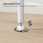 HOOBRO Side Table with Charging Station, Nightstand with 2-Layer Storage Shelves - Image 7