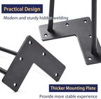 SMARTSTANDARD 12 Inch Heavy Duty Hairpin Furniture Legs, Metal Home DIY Projects - Image 4
