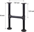 16'' Hight H-Shape Industrial Table Leg Set - Image 3