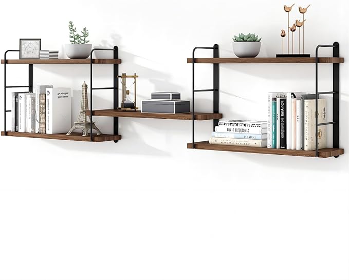 MXCSE Wall Shelves, Wall Mounted Bookshelves, DIY Floating Shelves by MXCSE