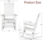 Stoog All-Weather Outdoor & Indoor Rocking Chair, Porch Rocker - Image 3