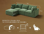 ohllob 110" Cloud Sectional Couches - Image 2