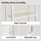 Furologee 6 Tier Ladder Shelf, Ladder Bookshelf - Image 4