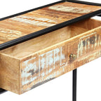YAFF Console Table 46.5"x11.8"x29.5" Solid Reclaimed Wood - Image 8