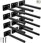LEOPO 12-Pack 10 inch Floating Shelf Brackets, Hidden Shelf Bracket by FinestHomeDecor