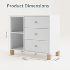 Storkcraft California 3 Drawer Combo Dresser – GREENGUARD Gold Certified - Image 2