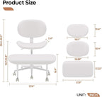 Pinmoco Upgraded Cross Legged Office Chair - Image 2