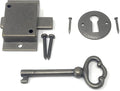 Metal Magery Small Antique Brass Flush Mount Lock by METAL+MAGERY