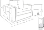Blackjack Furniture Catania Modern Top Grain Italian Leather Sofa Set - Image 13
