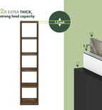 Furinno Cubicle Book Shelf, 5-Cube Bookshelf, Extra Thick Horizontally & - Image 3