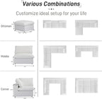 Cloud Modular Sectional Sofa Couch, Oversized U Shaped Couch 6 Seater - Image 8