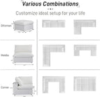 Cloud Modular Sectional Sofa Couch, 80.3" Convertible Couches Loveseat - Image 7