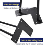 SMARTSTANDARD 7 Inch Heavy Duty Hairpin Furniture Legs, Metal Home DIY Projects - Image 4