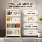 4-Tier Foldable Storage Cabinet - Image 6