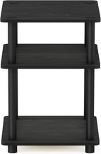 Furinno TURN-N-TUBE Side Table, 3-Tier Square Modern End Table, Open Shelves - Image 7