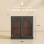 BELLEZE Bijou 31.5" Modular Sideboard Cabinet & TV Stand Console - Image 2
