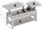 Rolanstar 47.2" Lift Top Coffee Table - Image 2