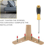 AODIOU Furniture Legs Modern Feet: Gold Metal Furniture Legs 4 Inch DIY - Image 2