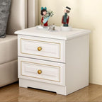 Bed Side Table Light Luxury Solid Wood Bedside Table, Simple Home Storage - Image 4