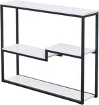 loglus Console Table for Entryway, Faux Marble MDF Sofa Table - Image 6