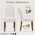 Dining Chairs Set of 4, Modern Dining Room Chairs - Image 2