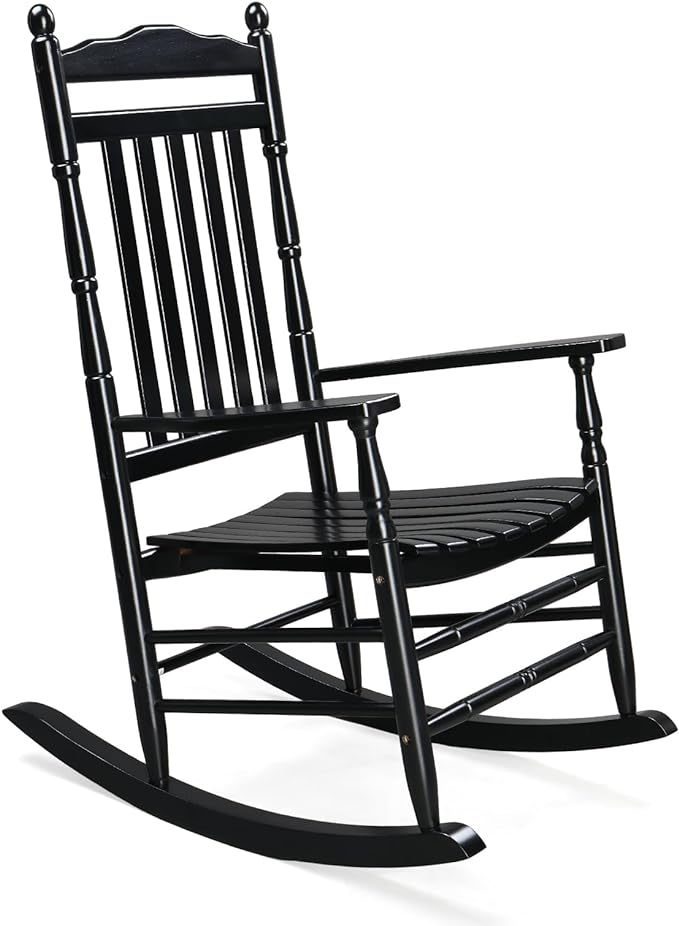 VINGLI Wooden Rocking Chair Outdoor, Patio Rockers by VINGLI