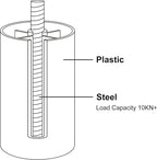12 Inch Bed Legs Replacement for Adjustable Bed Base Frame, 3 in 1 Screw in Legs - Image 7