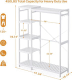 Homykic Bamboo Clothes Rack Garment Rack - Image 4