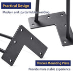 SMARTSTANDARD Hairpin Table Legs 28 Inch, 3/8" Solid Metal Legs - Image 6