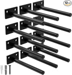 LEOPO 12-Pack 6 inch Floating Shelf Brackets, Hidden Shelf Bracket by FinestHomeDecor