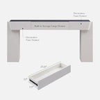 JXQTLINGMU 63" Modern Console Table - Image 2