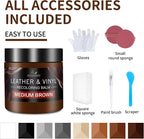 Leather Recoloring Balm and Scratch Repair Kit, Medium Brown Leather Restorer - Image 6