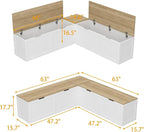 L Shaped Breakfast Nook Bench - Image 2