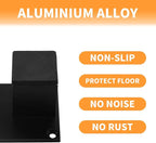 4Pcs 3Inch Metal Furniture Legs, Square Metal Cabinet Support Foot - Image 3