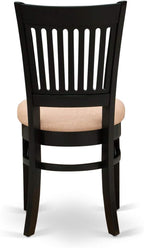 East West Furniture ANVA5-BLK-C 5 Piece Dining Room Furniture Set Includes a - Image 10